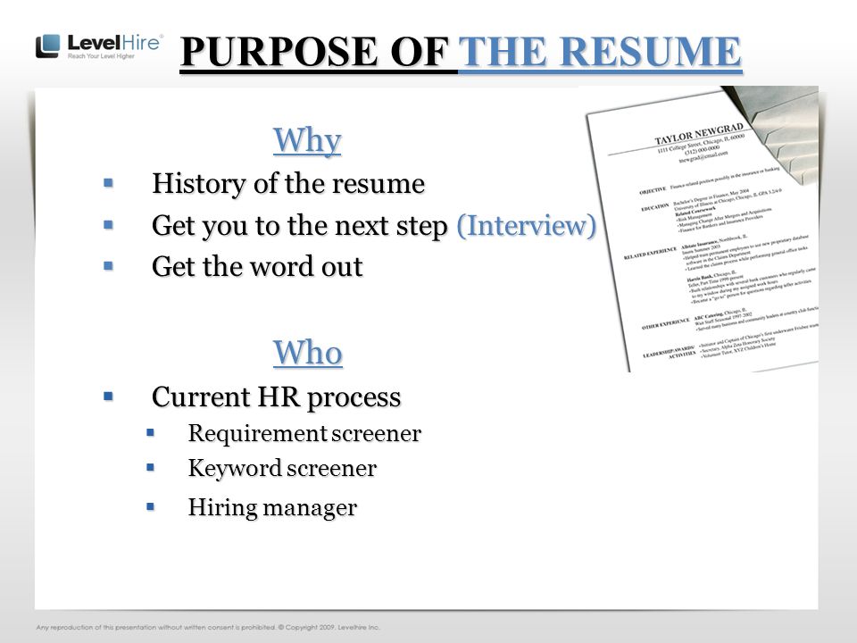 effective resumes you on paper first impressions ppt download