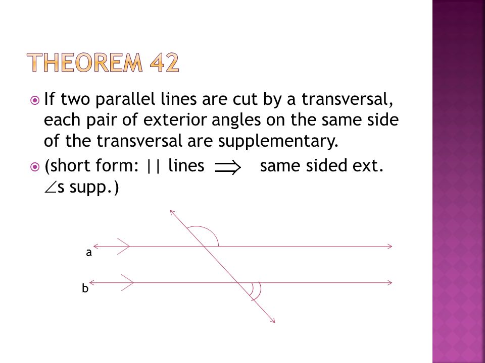5.3 By: Jennie Page and Grace Arnold.  Apply the Parallel Postulate   Identify the pairs of angles formed by a transversal cutting parallel lines   Apply. - ppt download