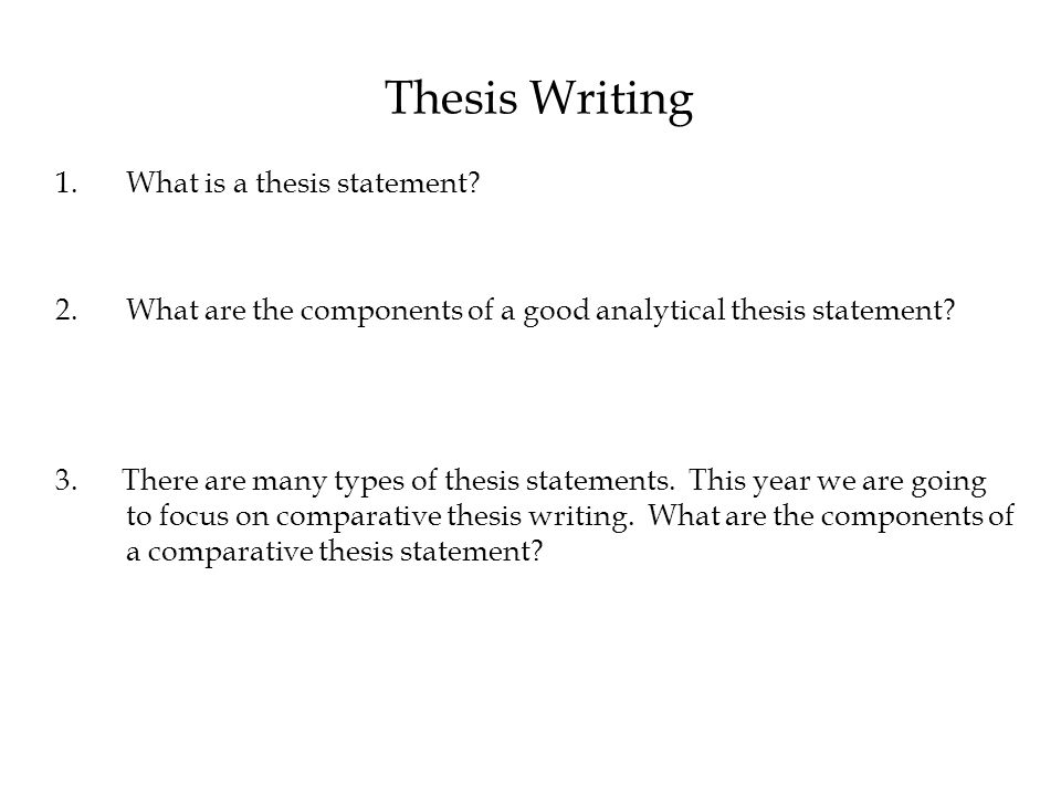 what is a thesis