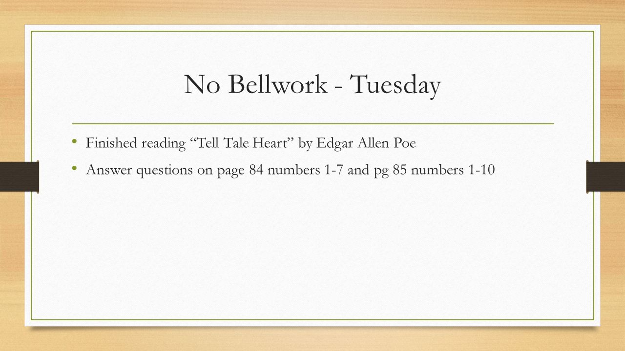 week mug monday paragraphs in a story or an essay has the no bellwork tuesday finished reading tell tale heart