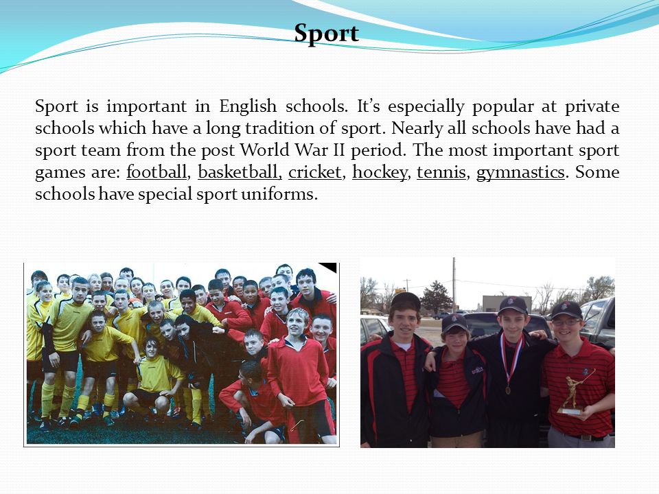 Long text in english. Private Schools презентация. Спорт в Соединенном королевстве. Schools in England презентация. Sport is important.