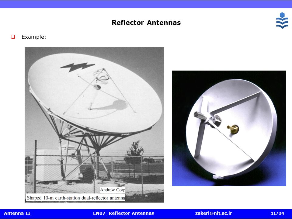 Antenna II LN07_Reflector Antennas 1 /34 Reflector Antennas. - ppt download