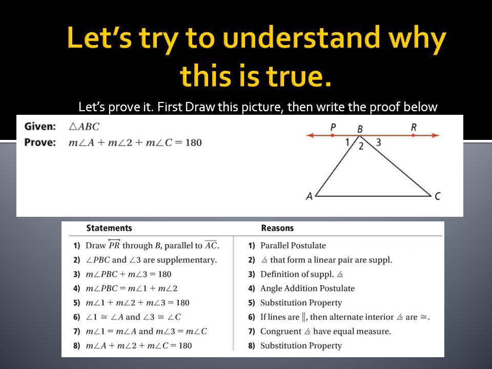 I Can Use Theorems Postulates And Or Definitions To Prove