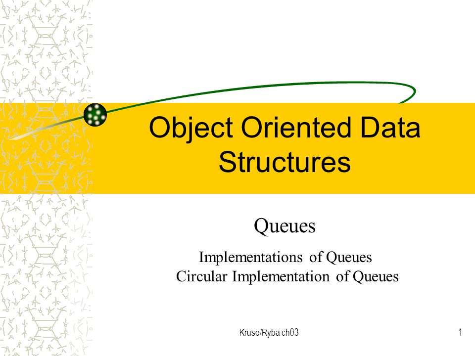 Kruse/Ryba ch031 Object Oriented Data Structures Queues Implementations ... image.