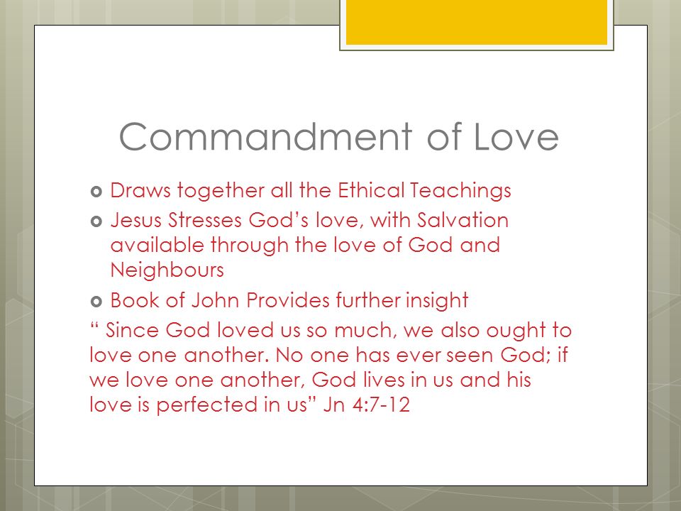 core ethical teachings of christianity