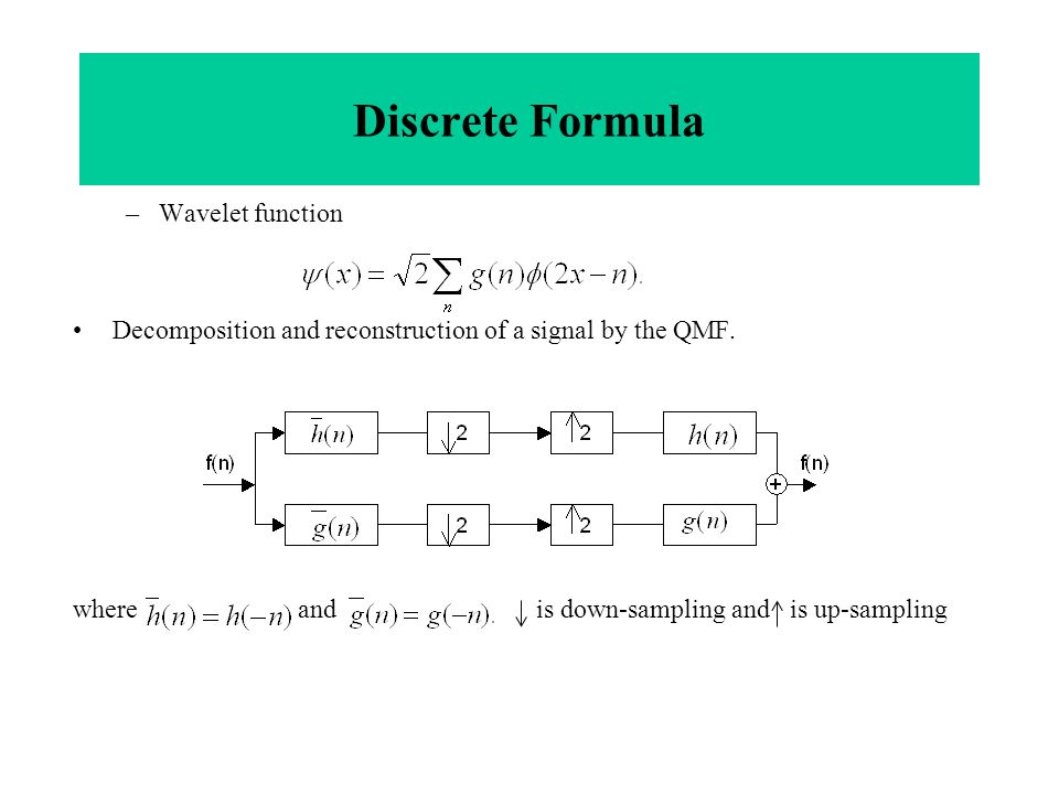 Wavelet Transform Yuan F Zheng Dept Of Electrical Engineering The Ohio State University Dagsi Lecture Note Ppt Download