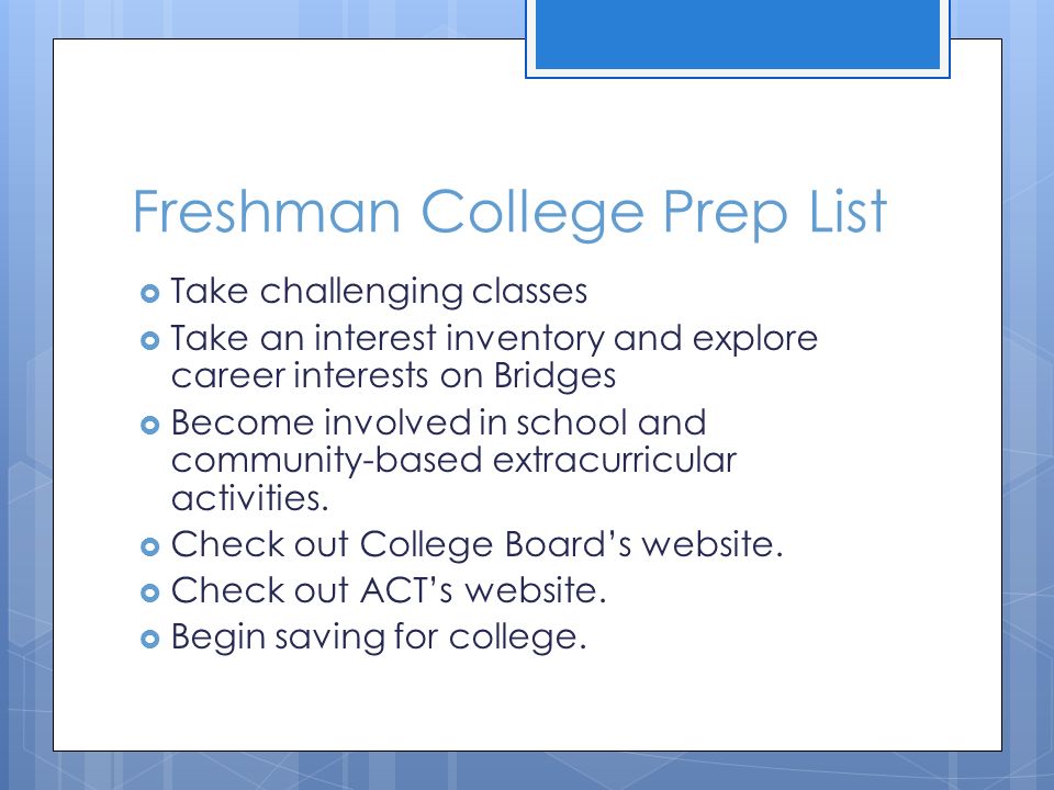 fit with the counselors part 2 freshman college prep list take freshman college classes