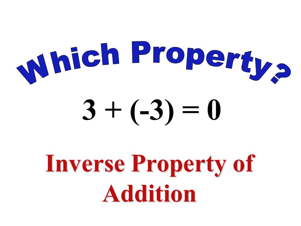 1(-9) = -9 Identity Property of Multiplication
