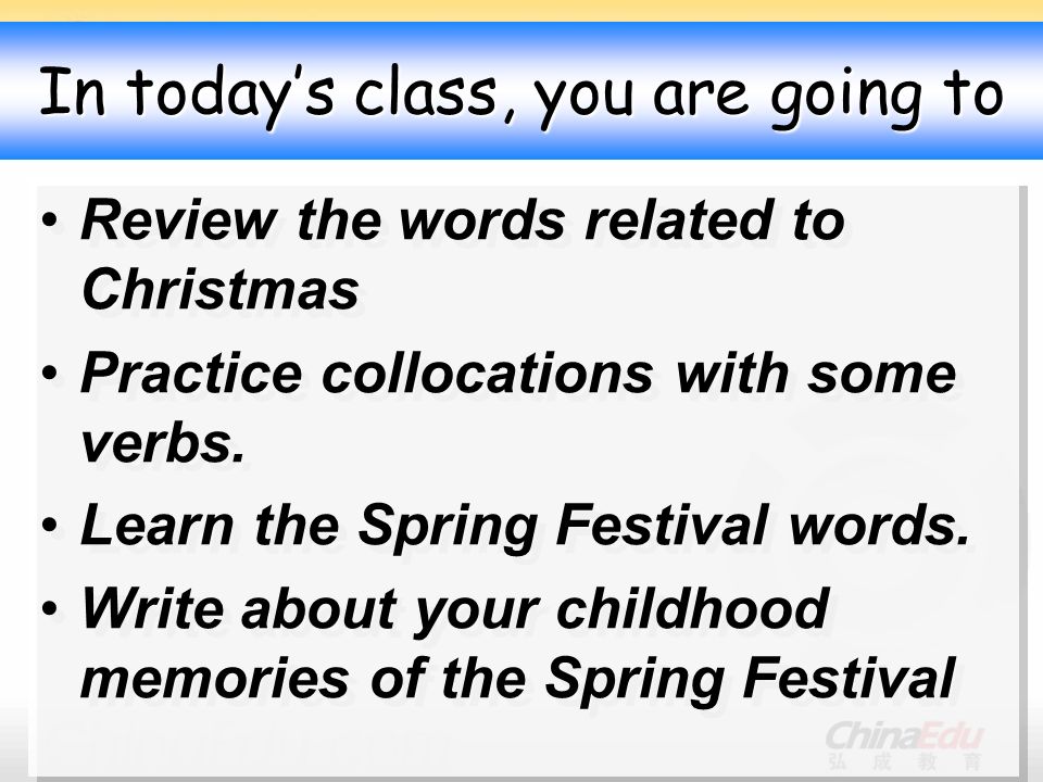 lesson 4christmas period 2 focus on vocabulary and writing ppt words related to christmas