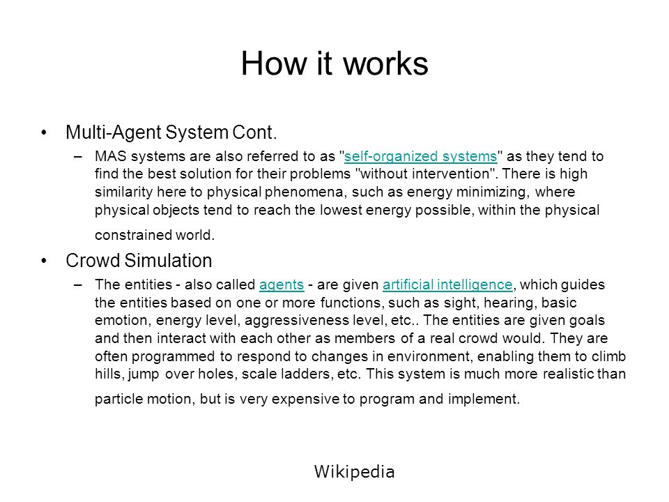 How it works Multi-Agent System Cont.