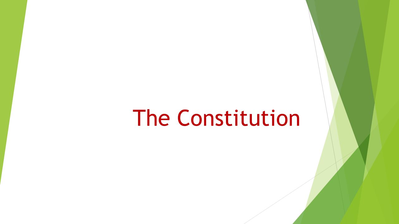 good constitution