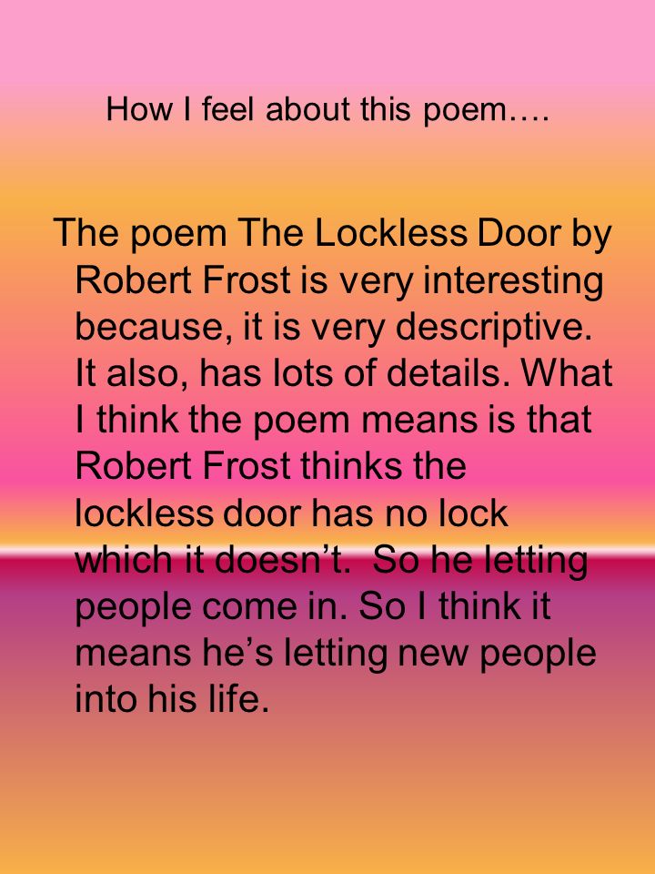 By Callie Wickkiser 7a April 29 Acrostic By Callie Wickkiser S