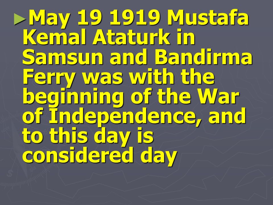Commemoration of Atatürk, Youth and Sports Day. - ppt download