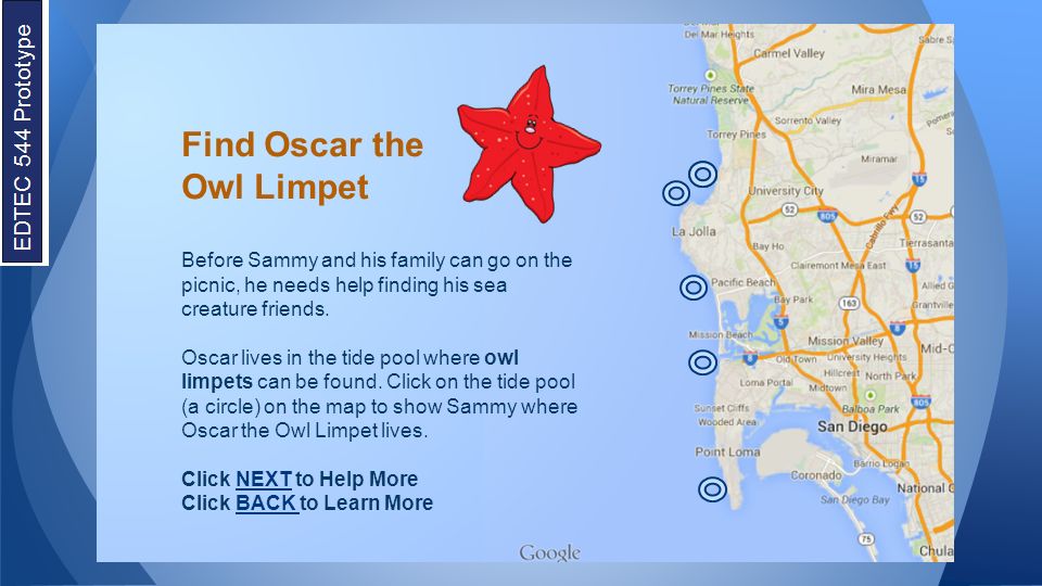Find Oscar the Owl Limpet Before Sammy and his family can go on the picnic, he needs help finding his sea creature friends.