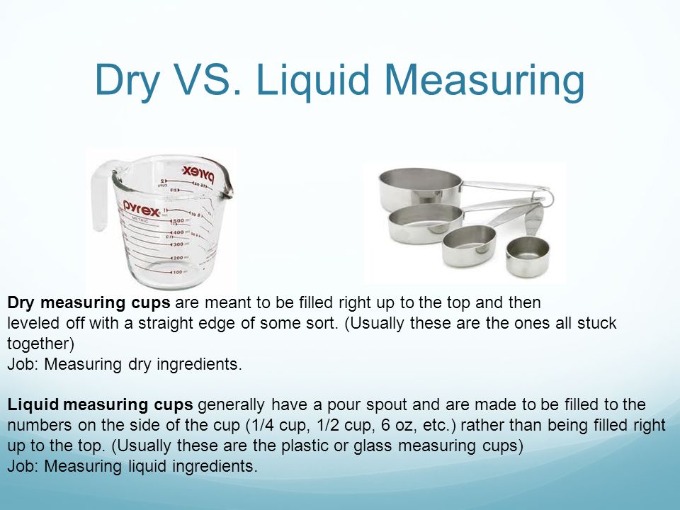 What's the Difference Between Dry and Liquid Measurements?