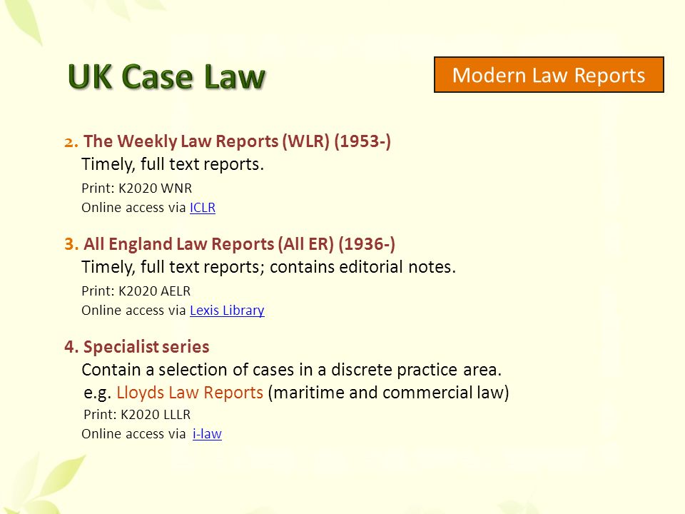 Library Collection Primary Sources Of Law O Legislation - 
