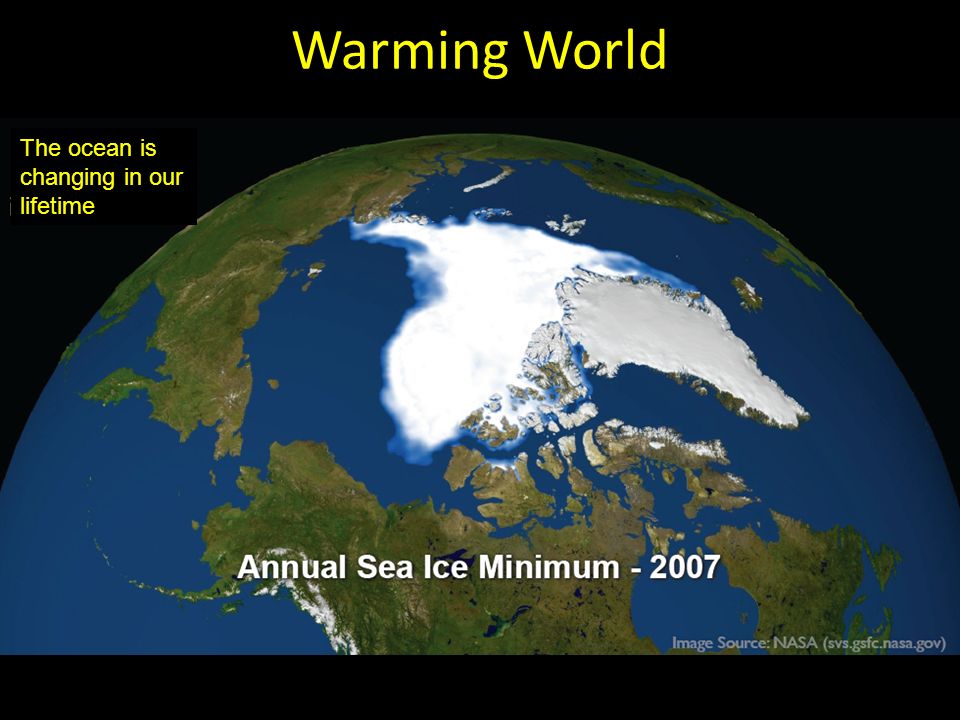 Warming World The ocean is changing in our lifetime