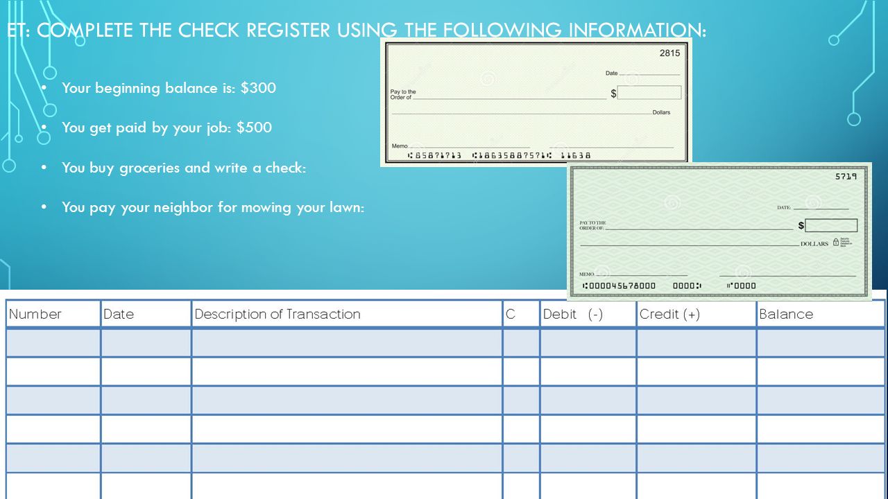 balancing your check registry lesson 3 short class discussion what where can i buy check registers