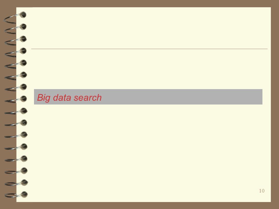 10 Big data search