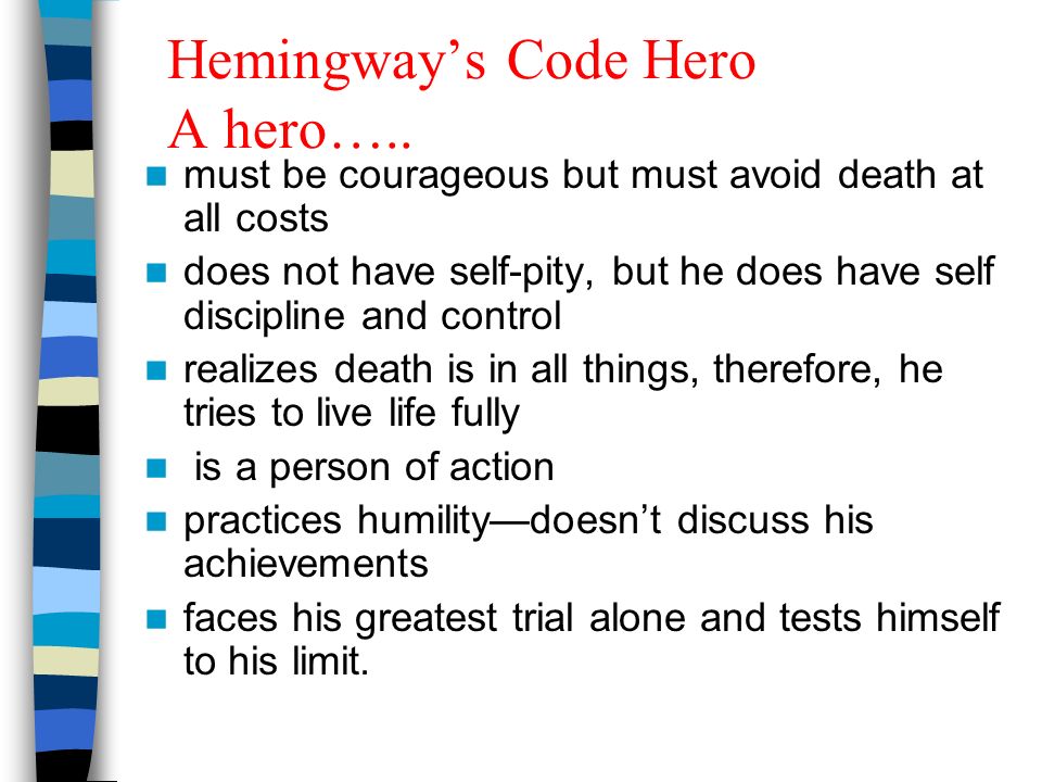 hemingway hero