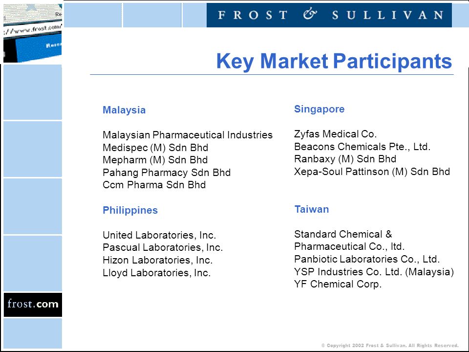 Copyright 2002 Frost & Sullivan. All Rights Reserved. Asian 