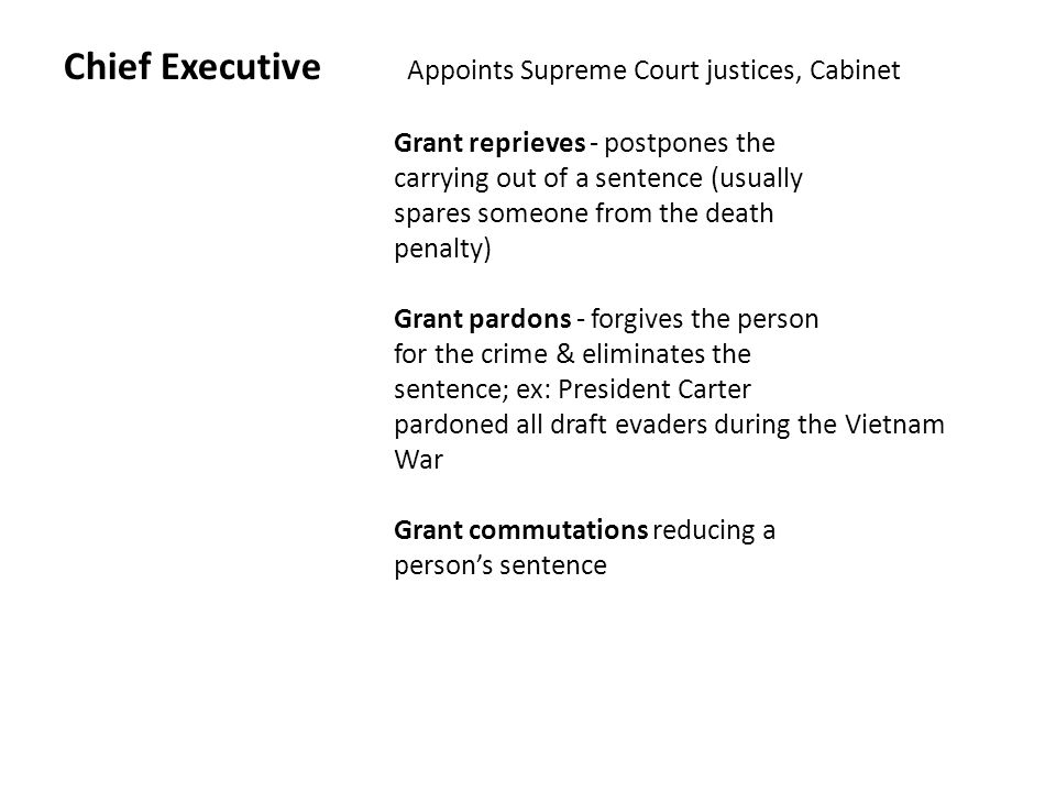 Powers Roles Of The President Legislative Leader Recommends