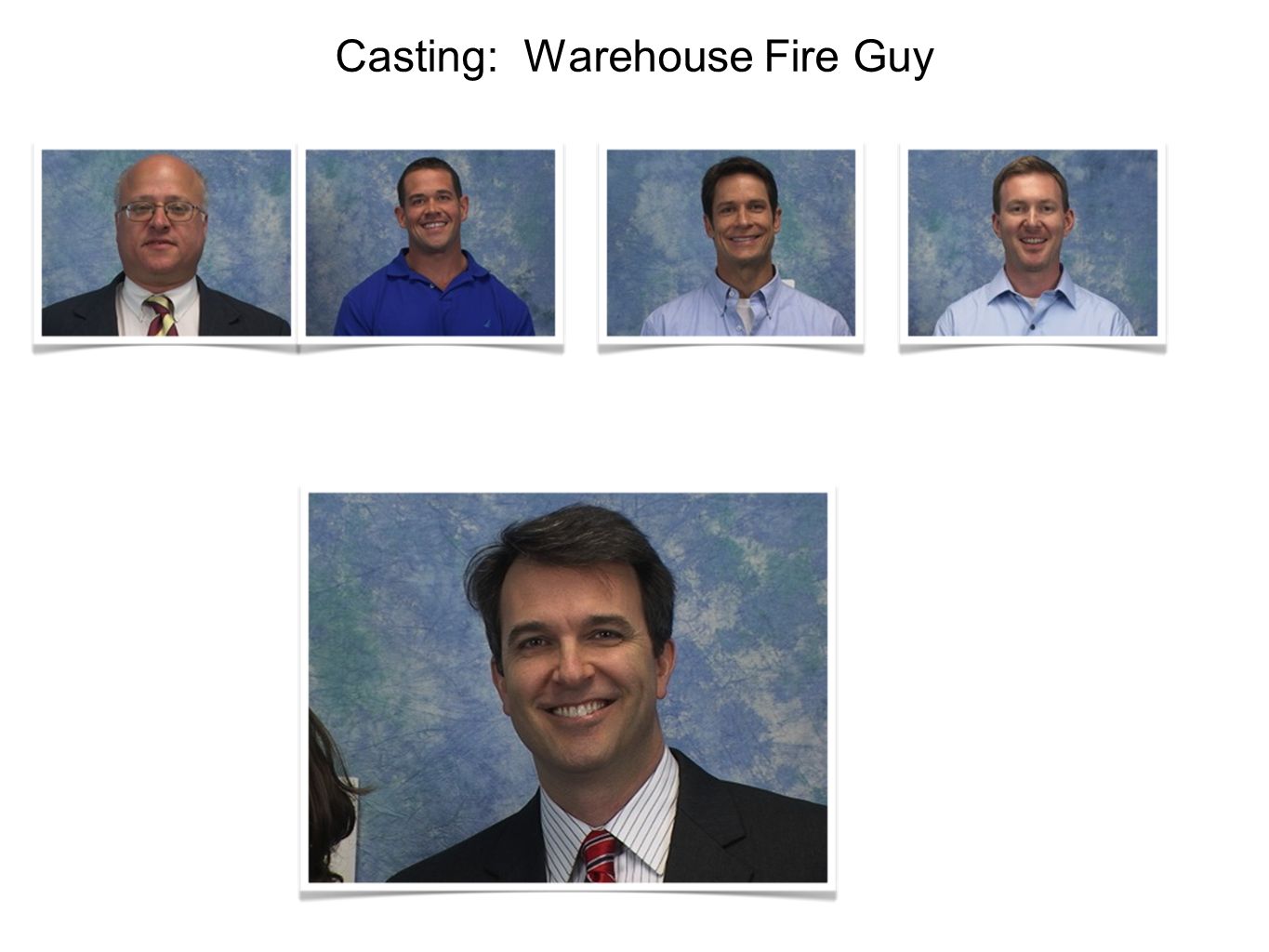 Casting: Warehouse Fire Guy