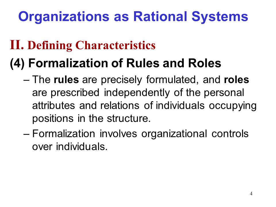 Rationality, Rules, and Structure