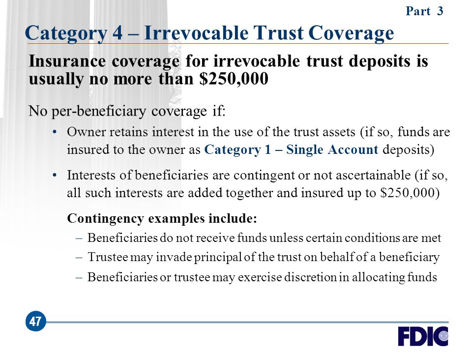 Fdic Comprehensive Seminar On Deposit Insurance Coverage For