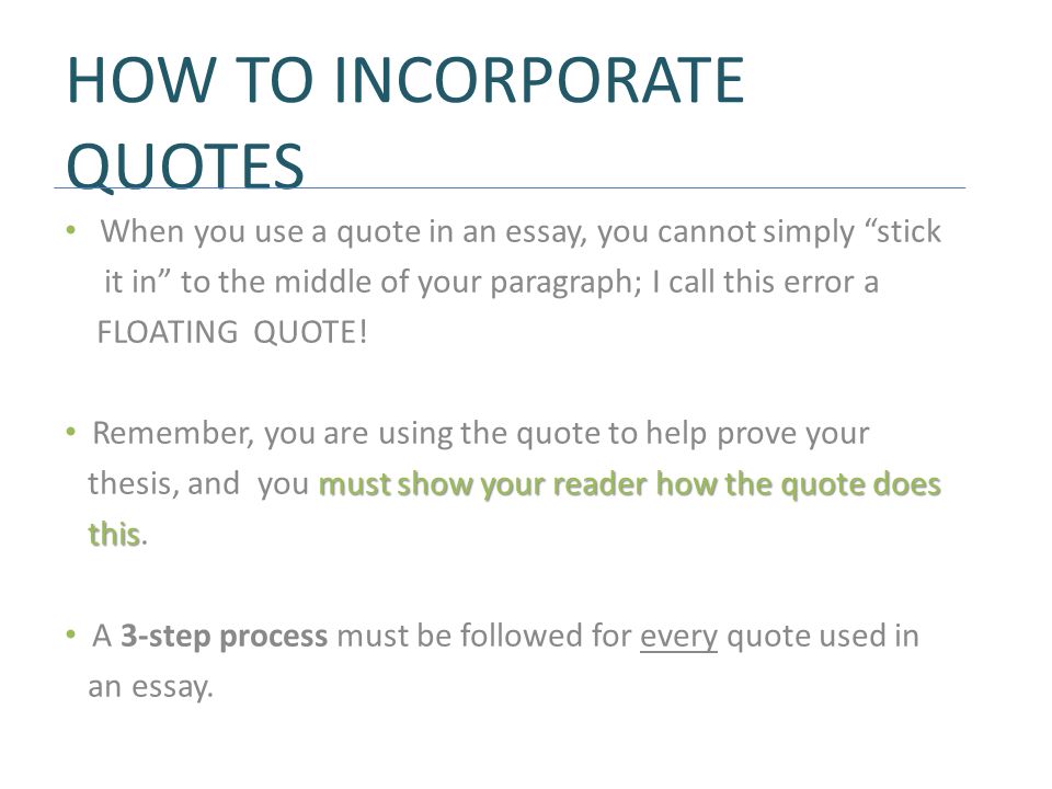 English Essays Book How To Incorporate Quotes When You Use A Quote In An Essay Proposal Essay Topic also Essay Writings In English Using Quotations In An Essay Eng C Eng C Do I Really Need How To Make A Good Thesis Statement For An Essay
