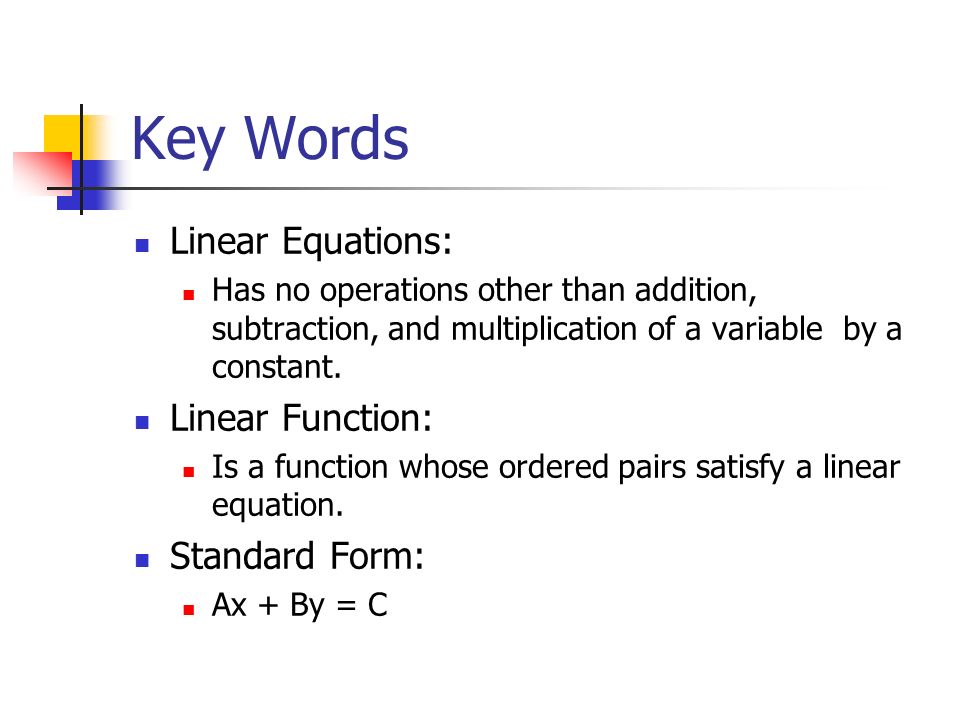 standard form linear function
September 7, Objectives Students will be able to: Identify ... standard form linear function
September 7, Objectives Students will be able to: Identify ...