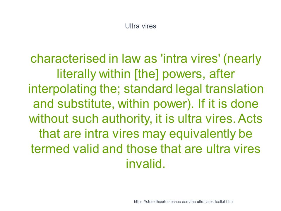 ultra vires definition