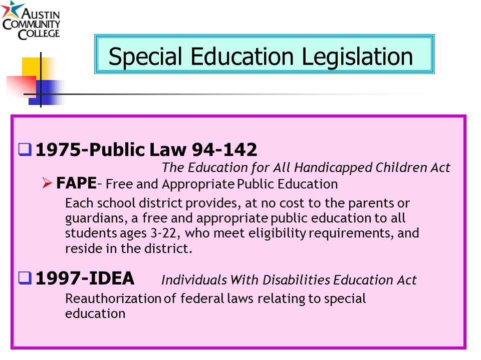 Special Education Law 101 Part Ii Fape >> Special Education 101 Special Education Is General And Special Education Law 101 Part Ii Fape >> Special Education 101 Special Education Is General And