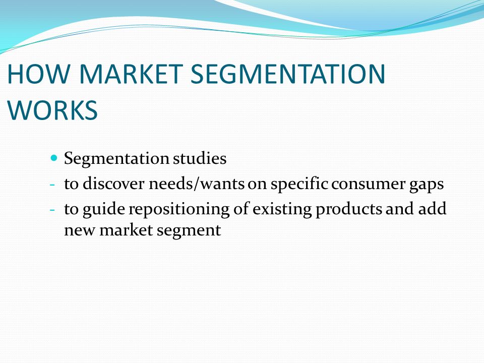 Why market segmentation works