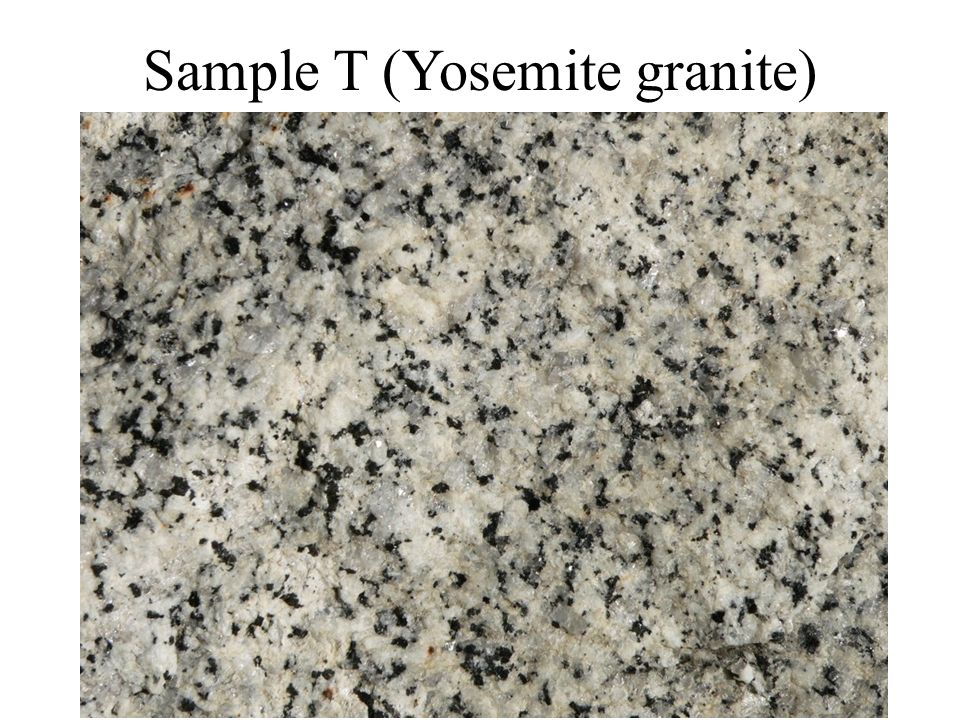 Sample T (Yosemite granite)