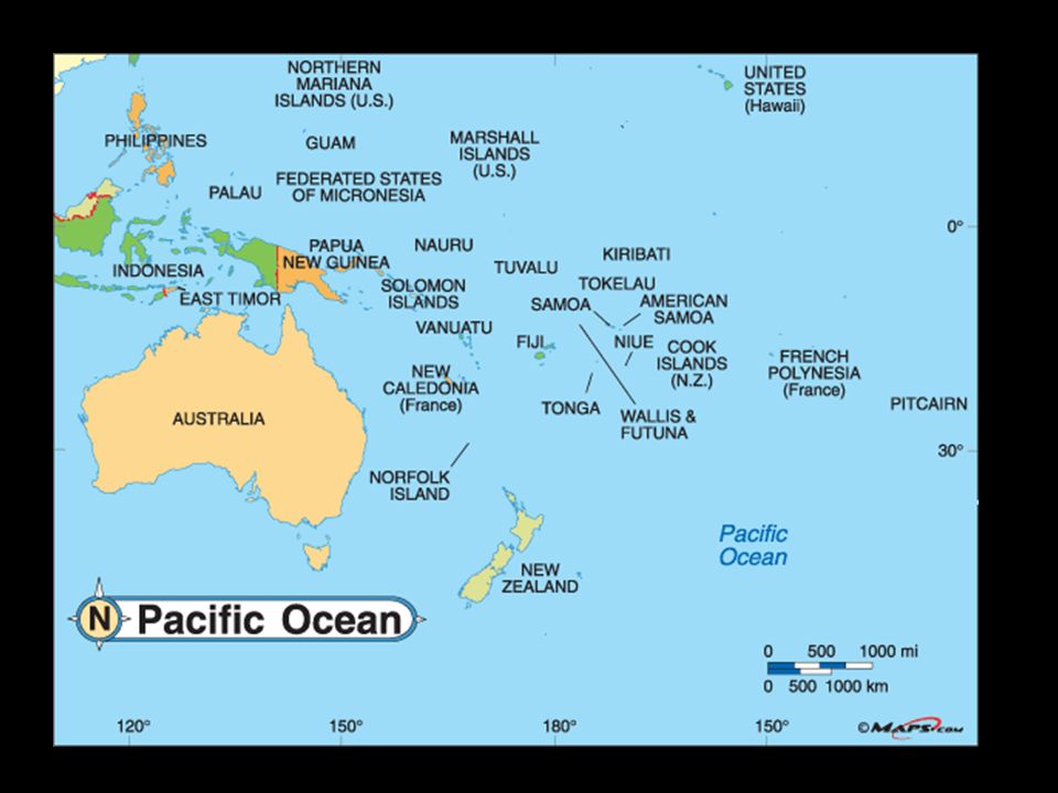 Остров гуам на карте