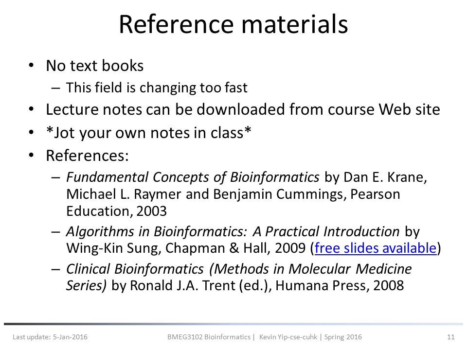 lecture 1 introduction the chinese university of hong kong bmeg3102