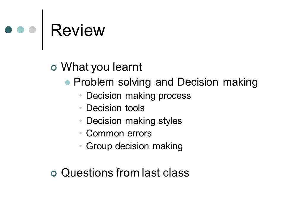 supervision motivating your employees content group presentation decision making questions and answers