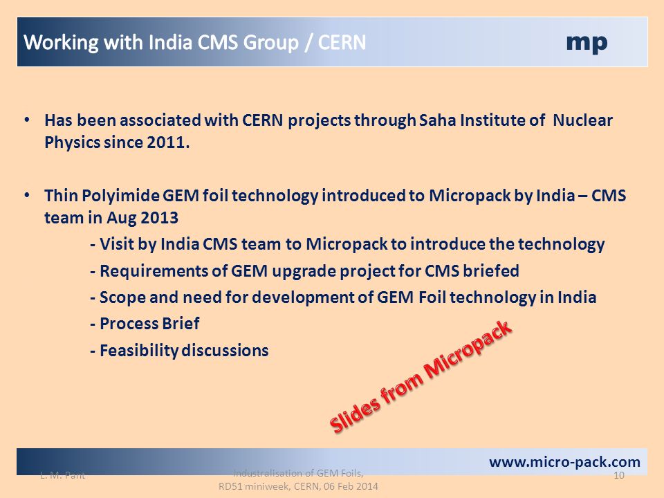 mp   Has been associated with CERN projects through Saha Institute of Nuclear Physics since 2011.