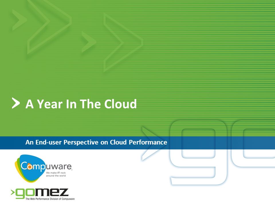 A Year In The Cloud An End-user Perspective on Cloud Performance