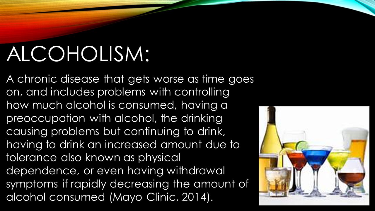 alcoholism caring for the vulnerable nur 485 concordia university alcohol ppt