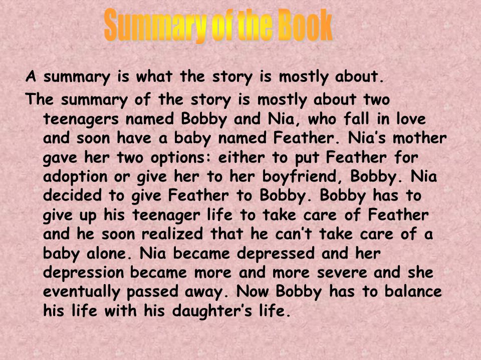 what is a summary of a story