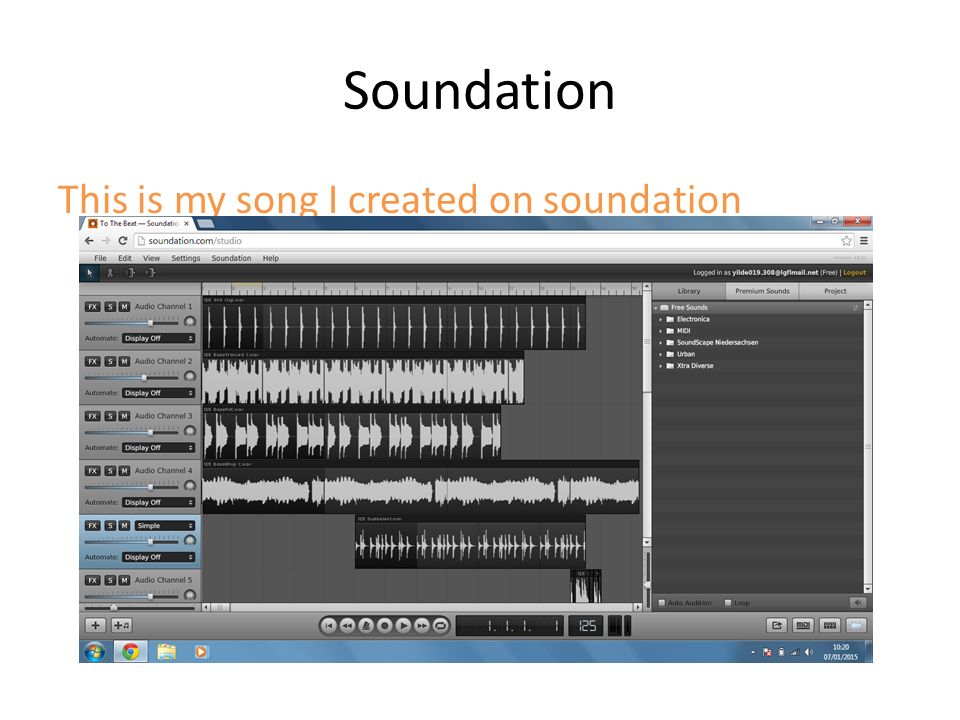Soundation This is my song I created on soundation