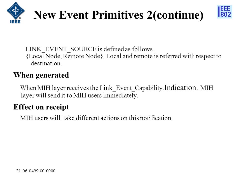 New Event Primitives 2(continue) LINK_EVENT_SOURCE is defined as follows.