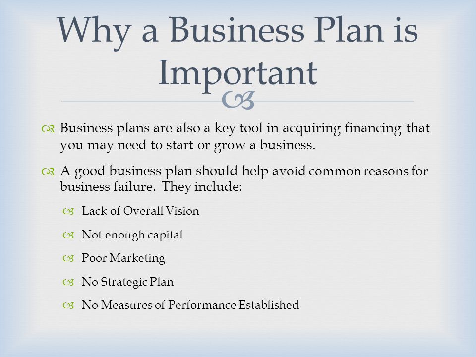 9 purpose of a business plan discuss the importance of business planning in entrepreneurship