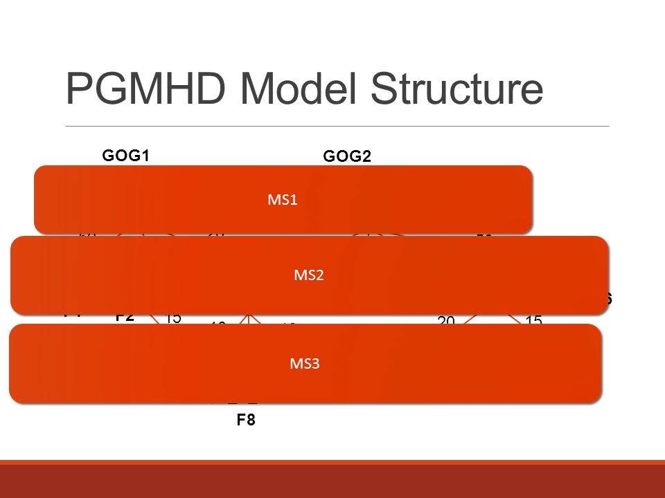 PGMHD Model Structure GOG1 GOG2 F1 F2 F3 F4 F5 F6 F7 F8 F9 F10 F11 MS1 MS2 MS3
