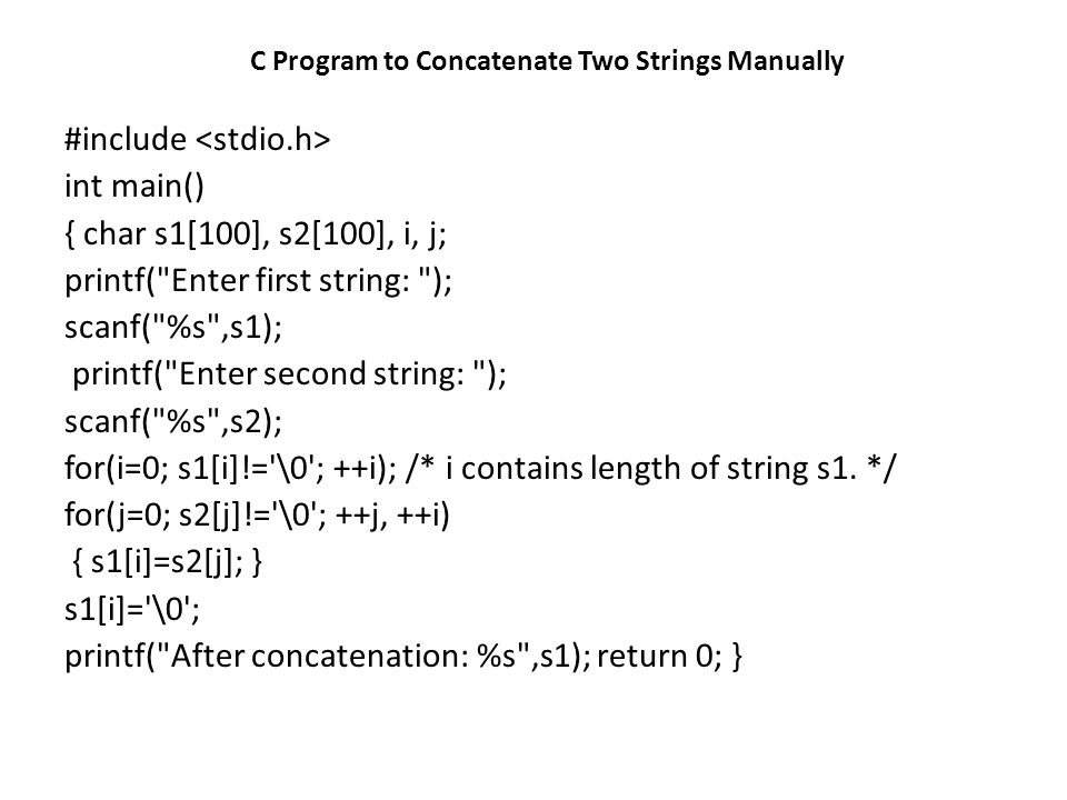 Strings program. C Program to Check if a given String is Palindrome # ...