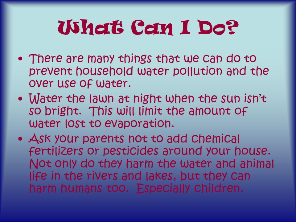 your house and water