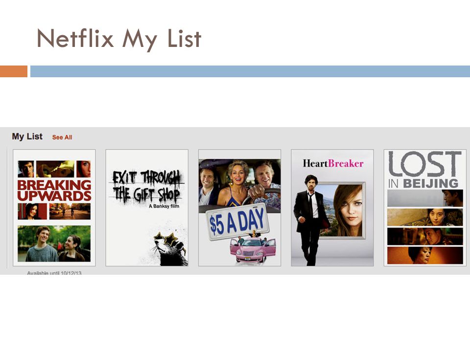 Netflix My List