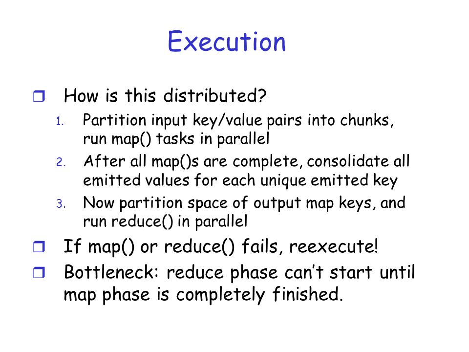 Map Reduce. Functional Programming Review r Functional operations do ...